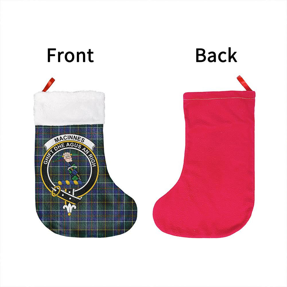 MacInnes Modern Tartan Classic Crest Christmas Sock