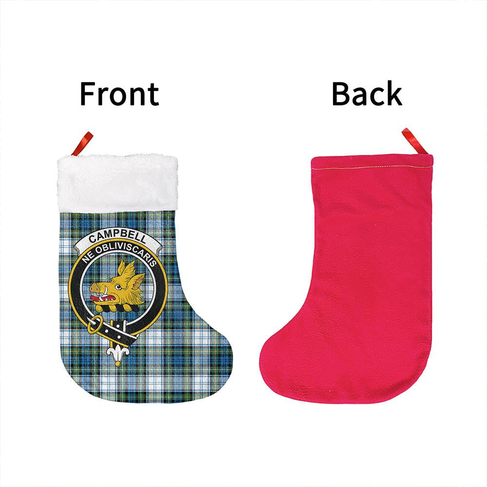 Campbell Dress Tartan Classic Crest Christmas Sock