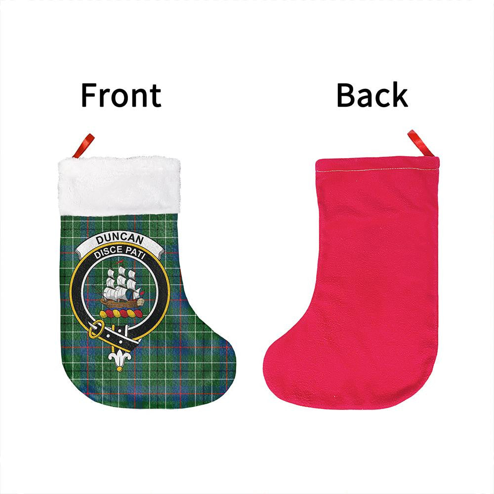 Duncan Ancient Tartan Classic Crest Christmas Sock