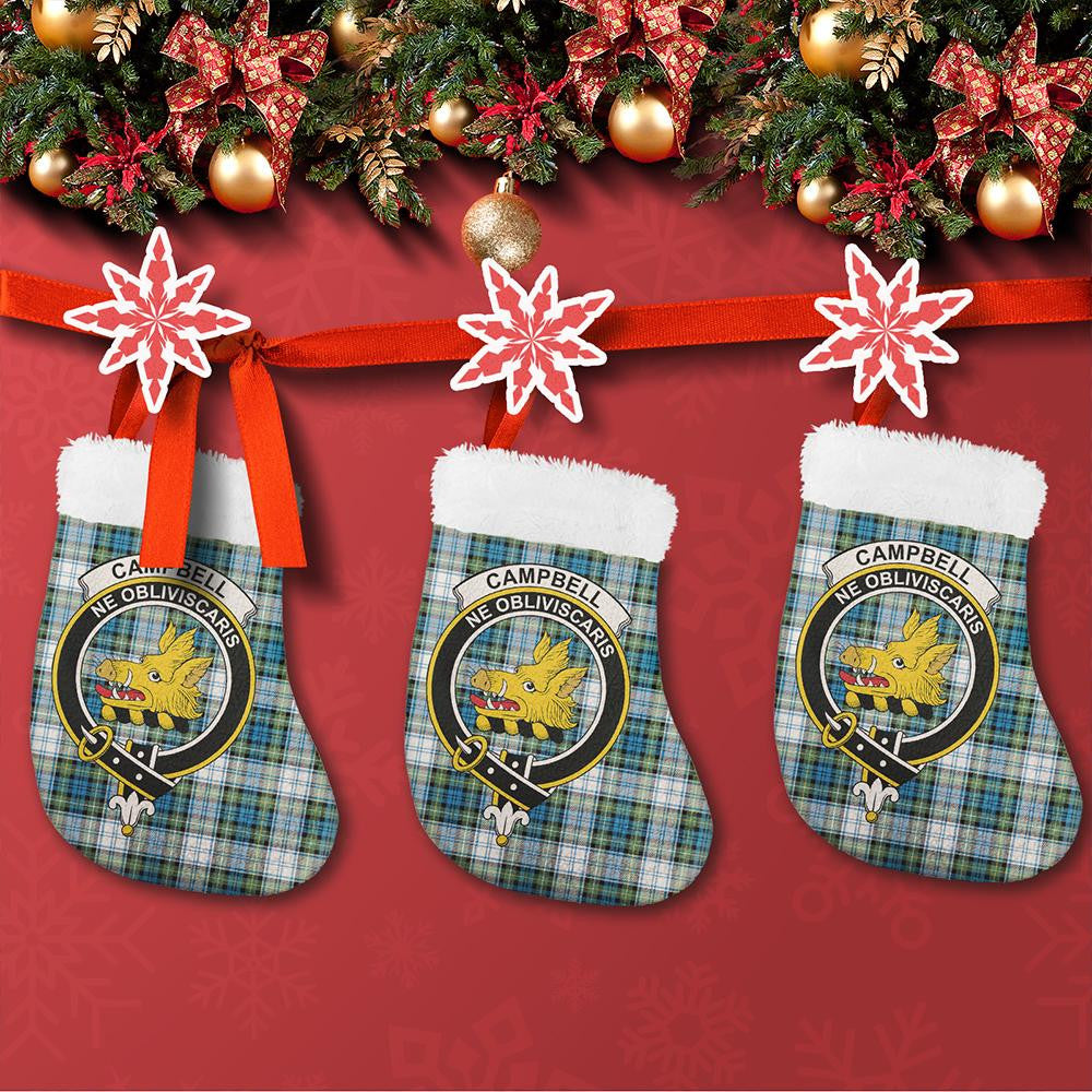 Campbell Dress Tartan Classic Crest Christmas Sock