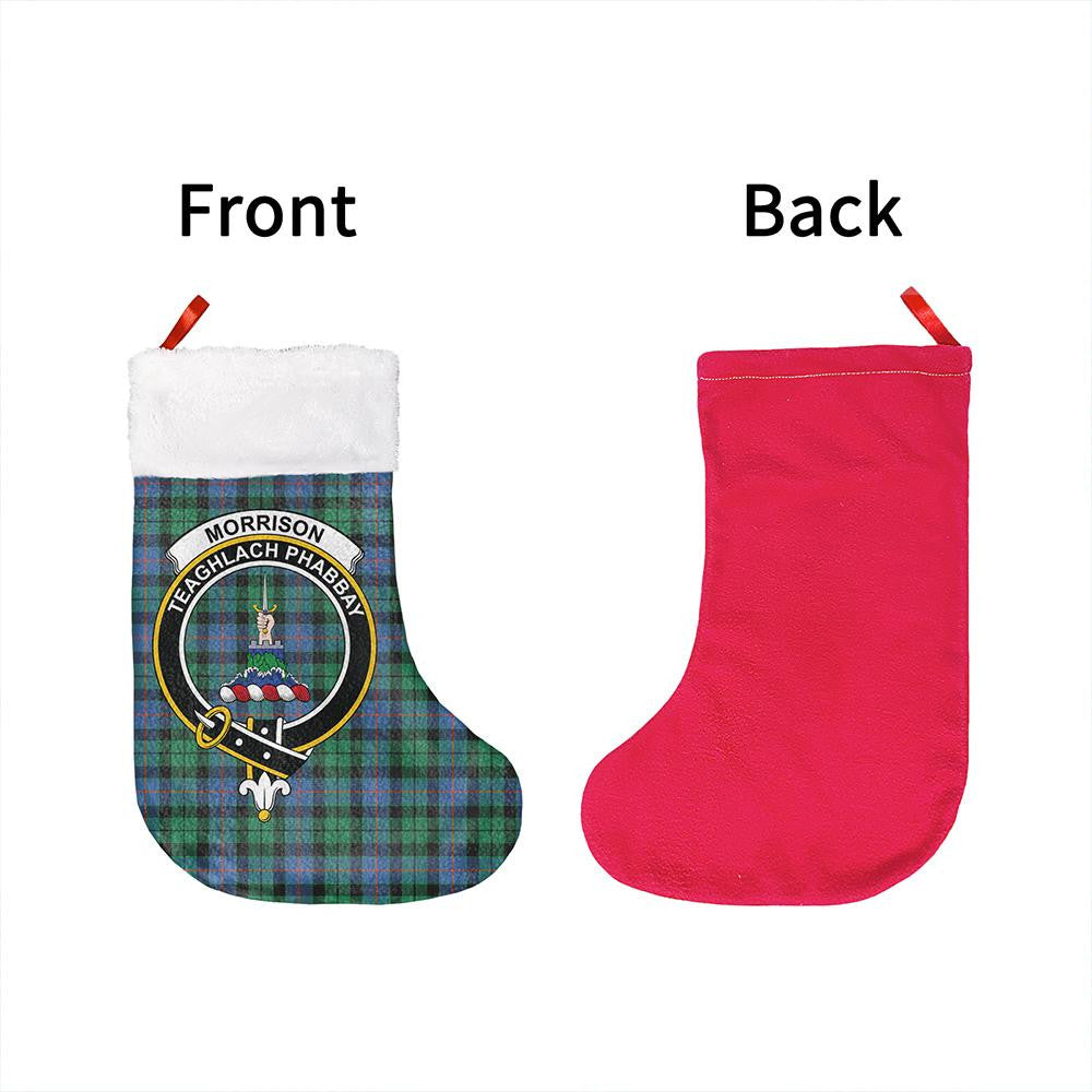 Morrison Ancient Tartan Classic Crest Christmas Sock