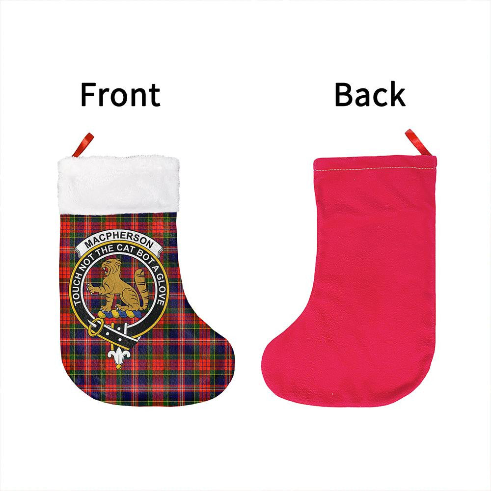 MacPherson Modern Tartan Classic Crest Christmas Sock