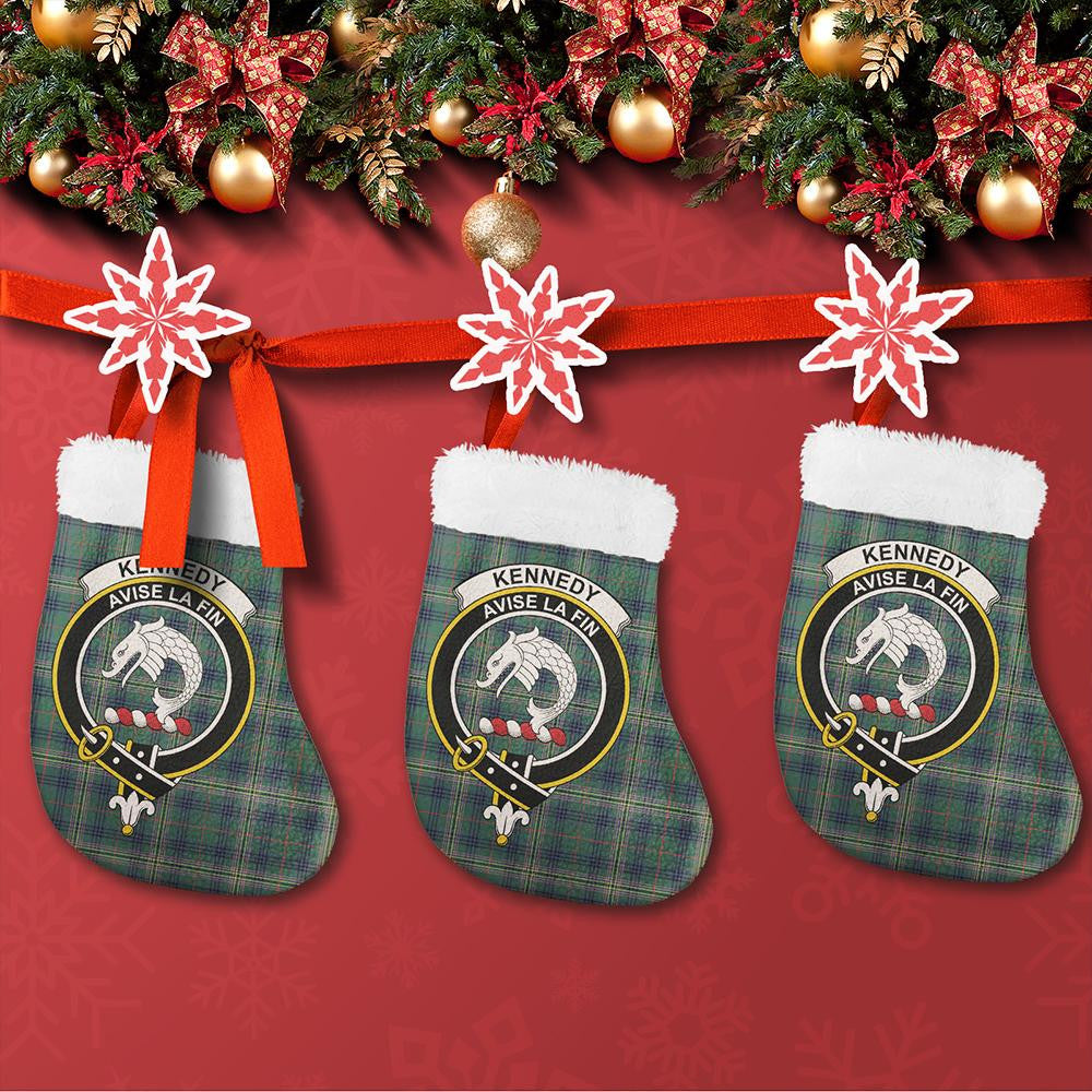 Kennedy Modern Tartan Classic Crest Christmas Sock