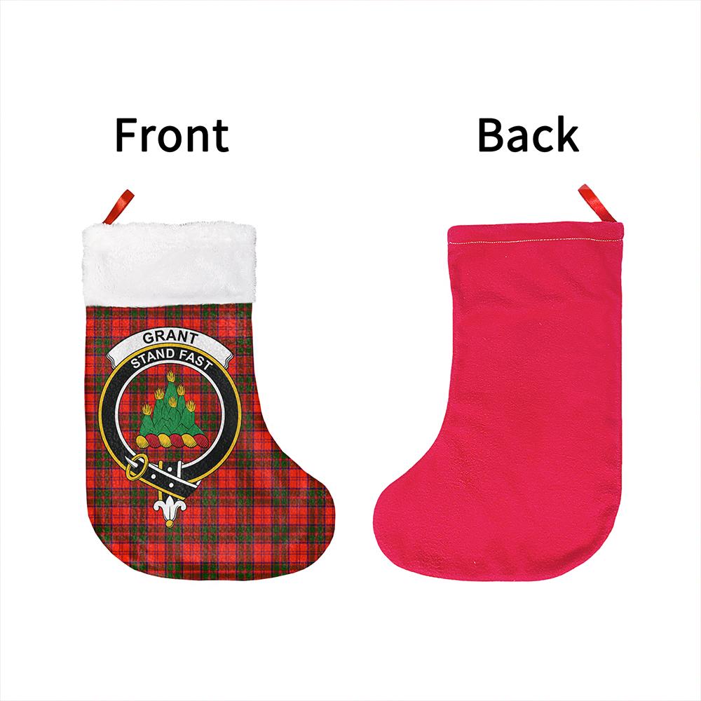 Grant Modern Tartan Classic Crest Christmas Sock