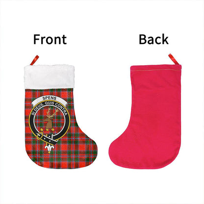 Spens Modern Tartan Classic Crest Christmas Sock