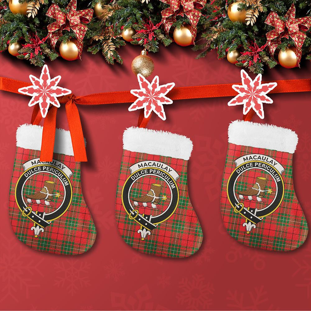 MacAulay Modern Tartan Classic Crest Christmas Sock