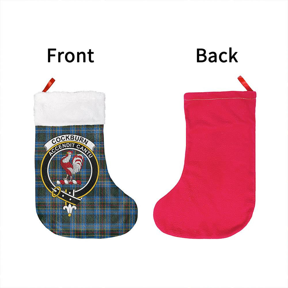 Cockburn Modern Tartan Classic Crest Christmas Sock