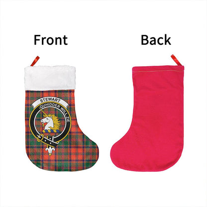 Stewart of Appin Ancient Tartan Classic Crest Christmas Sock