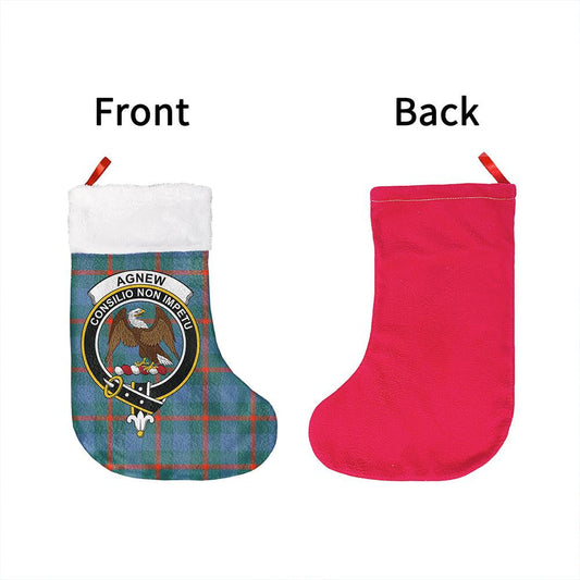 Agnew Ancient Tartan Classic Crest Christmas Sock