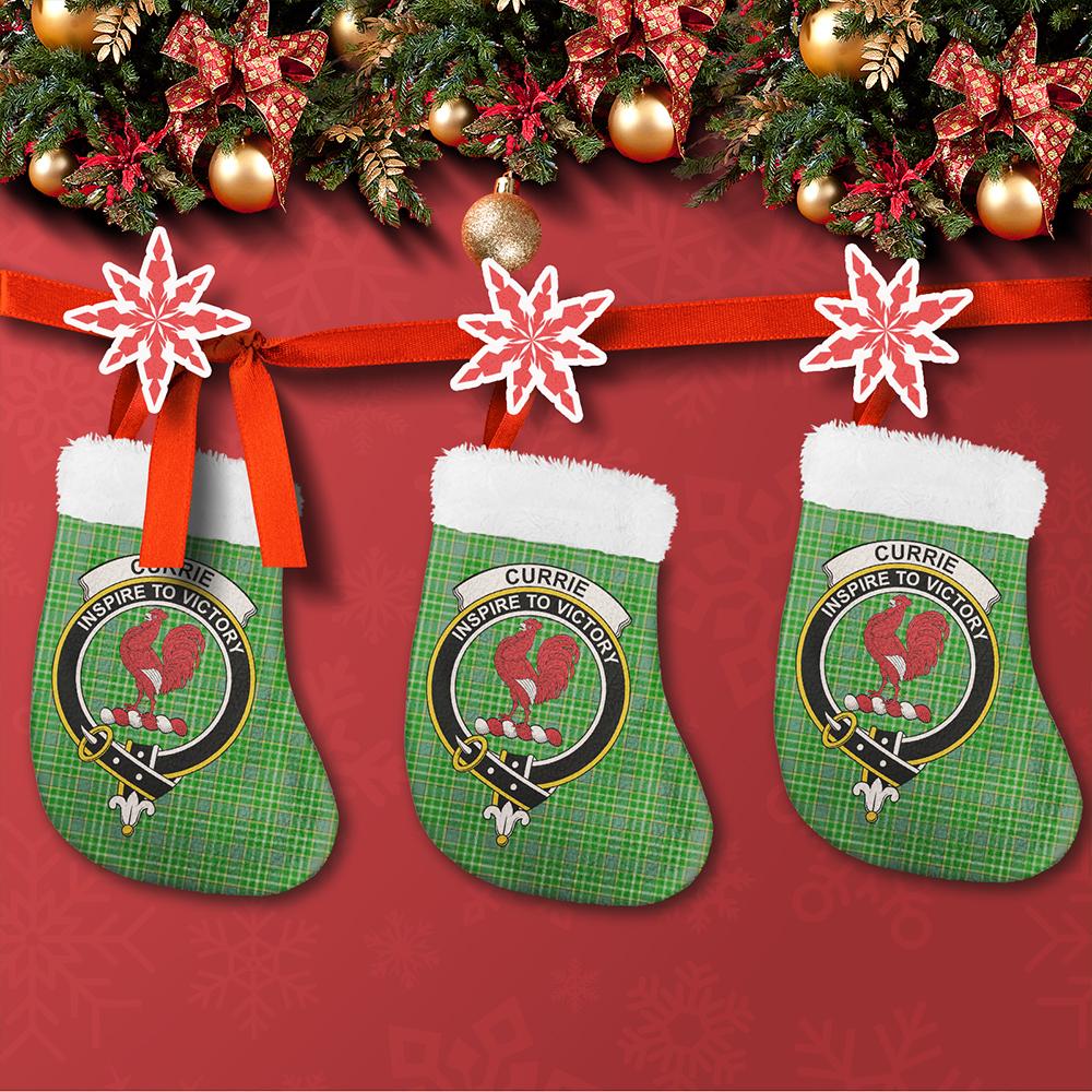 Currie Tartan Classic Crest Christmas Sock