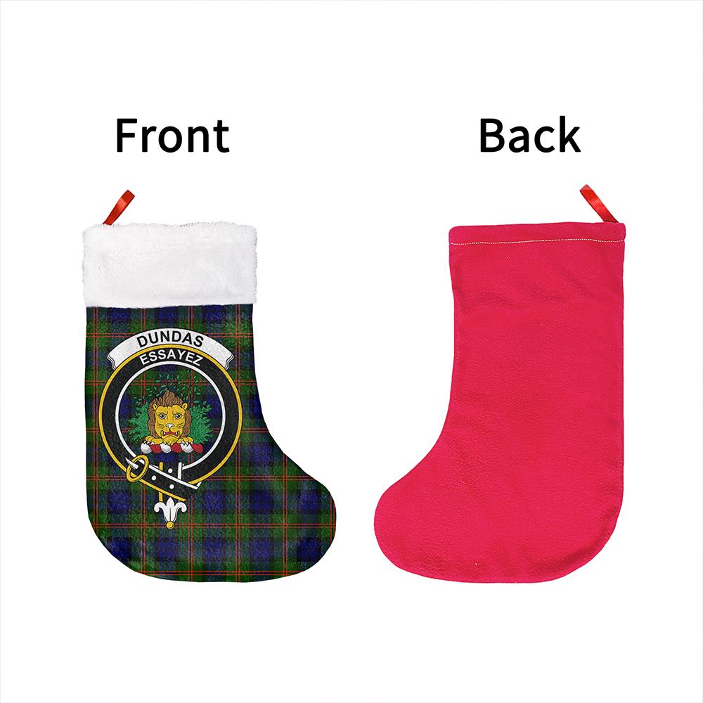 Dundas Modern 02 Tartan Classic Crest Christmas Sock