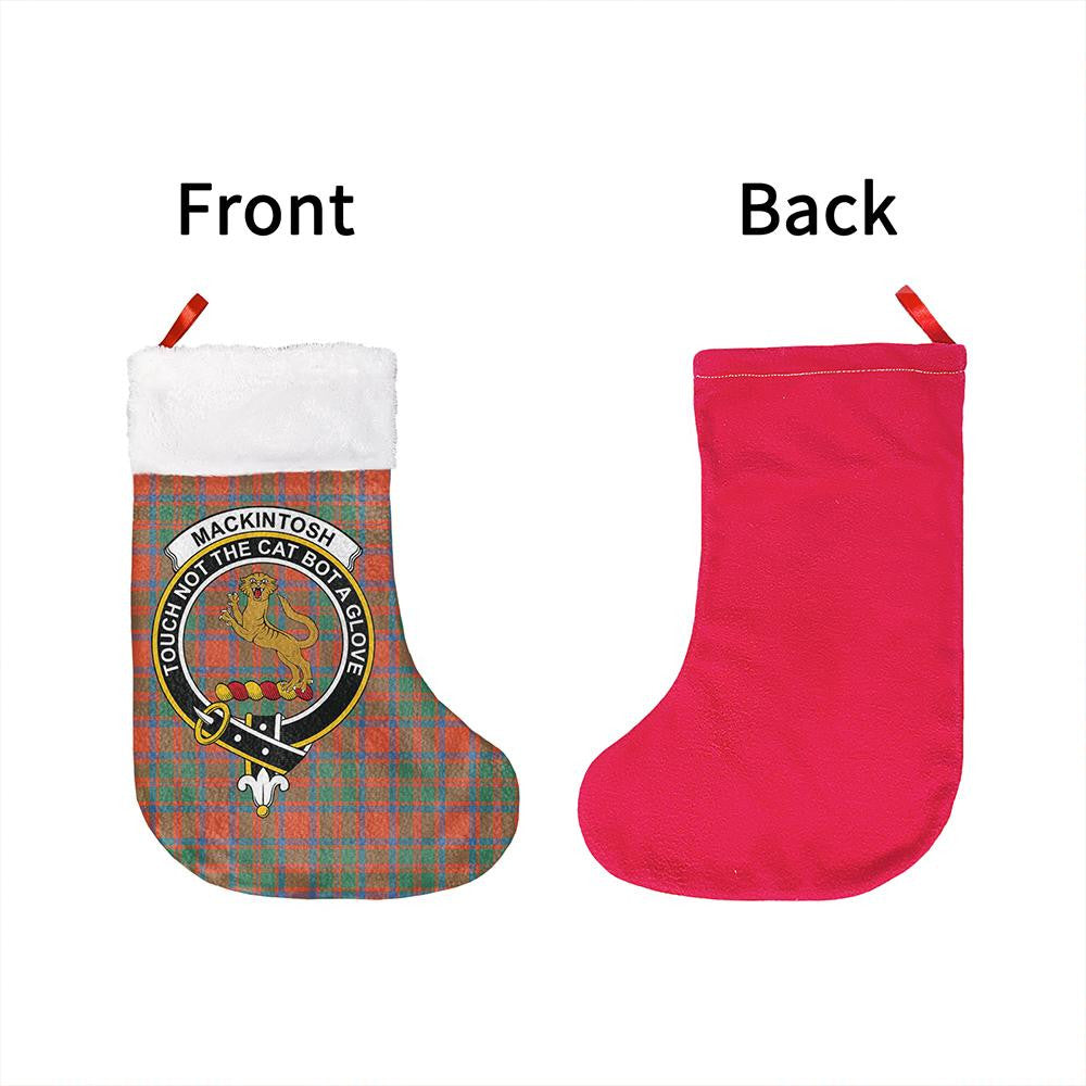 MacKintosh Ancient Tartan Classic Crest Christmas Sock