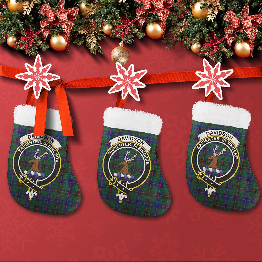 Davidson Modern Tartan Classic Crest Christmas Sock
