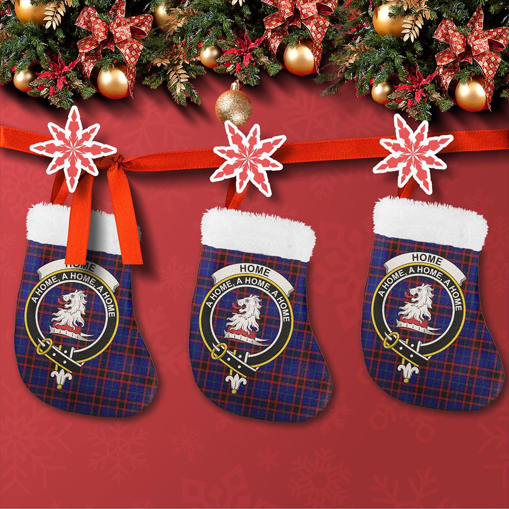 Home Modern Tartan Classic Crest Christmas Sock