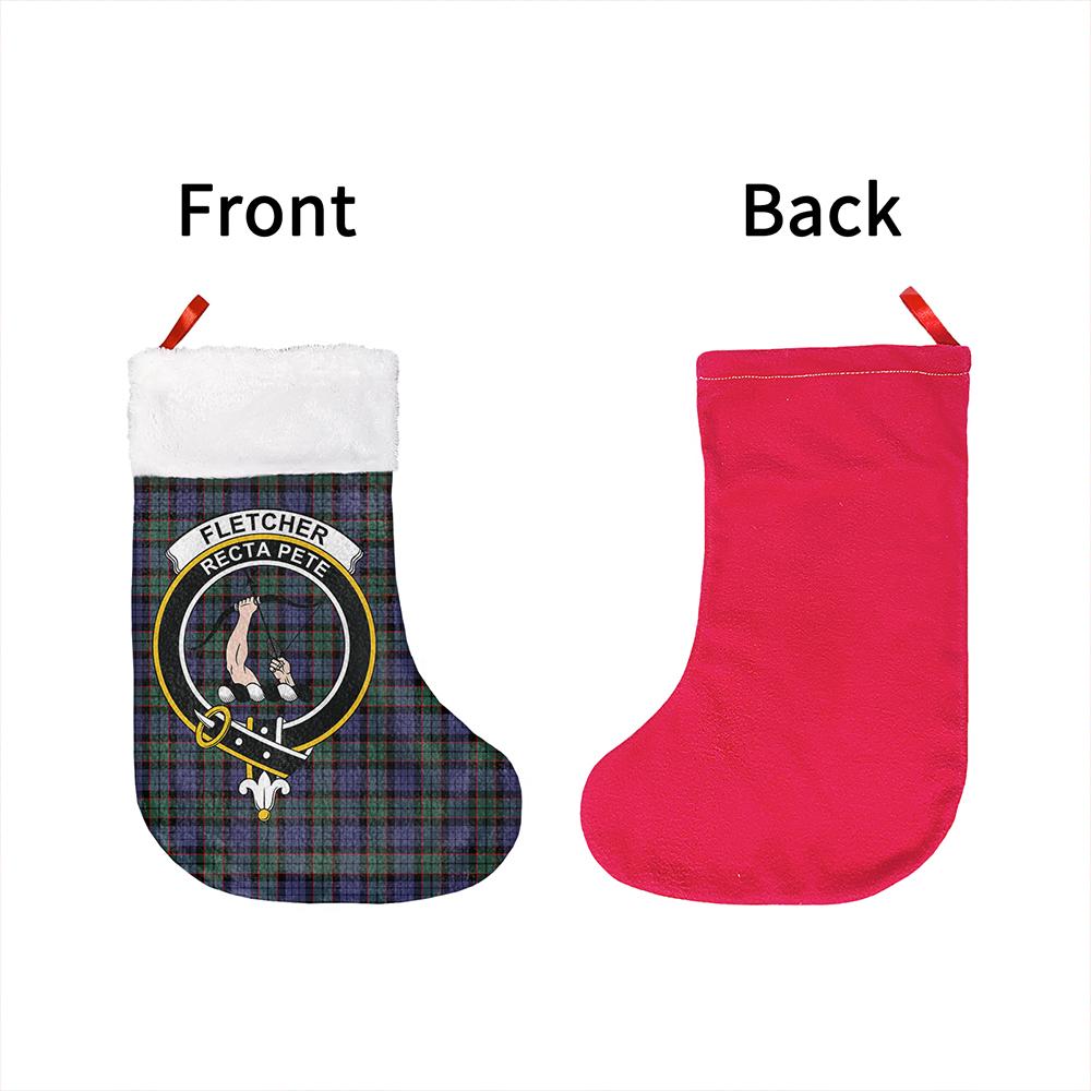 Fletcher Modern Tartan Classic Crest Christmas Sock