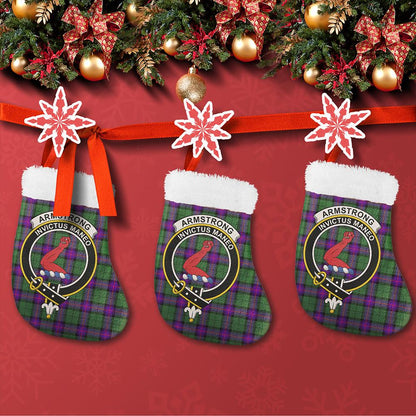 Armstrong Modern Tartan Classic Crest Christmas Sock