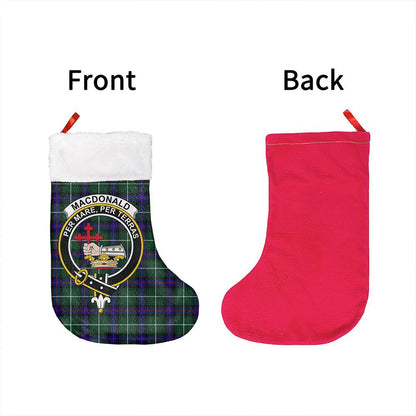 MacDonald of the Isles Hunting Modern Tartan Classic Crest Christmas Sock