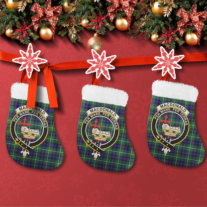 MacDonald of the Isles Hunting Modern Tartan Classic Crest Christmas Sock