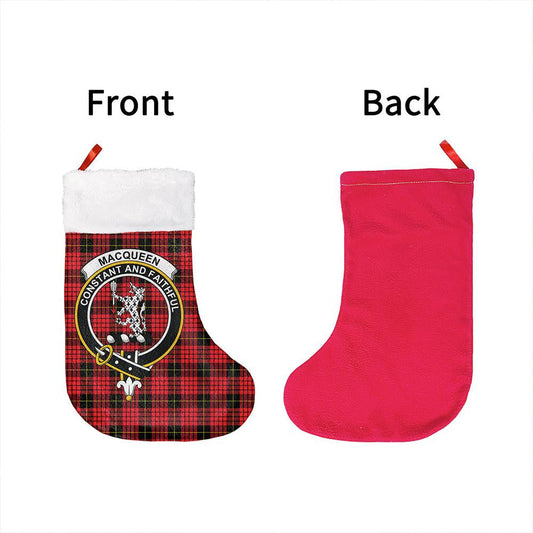 MacQueen Modern Tartan Classic Crest Christmas Sock