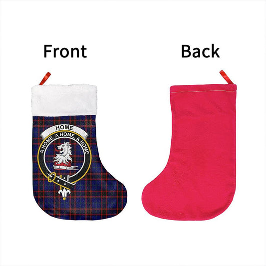 Home Modern Tartan Classic Crest Christmas Sock