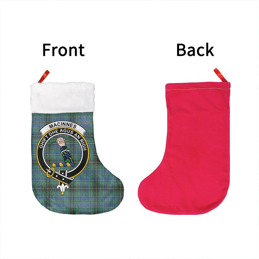 MacInnes Ancient Tartan Classic Crest Christmas Sock