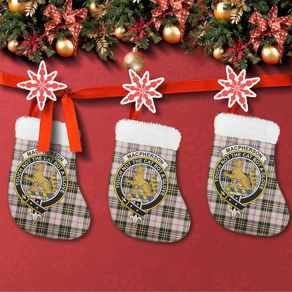 MacPherson Dress Ancient Tartan Classic Crest Christmas Sock