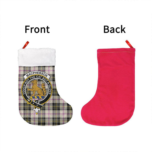 MacPherson Dress Ancient Tartan Classic Crest Christmas Sock