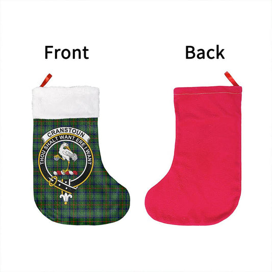 Cranstoun Tartan Classic Crest Christmas Sock