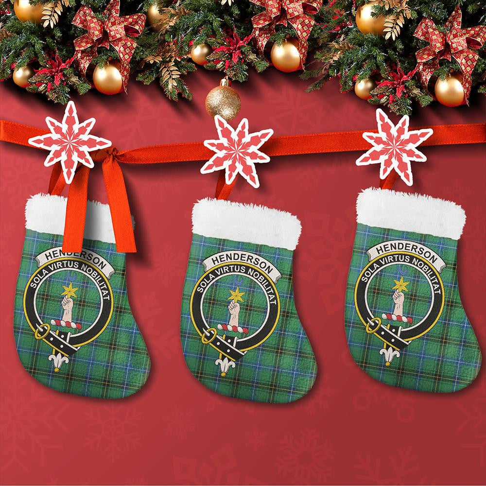 Henderson Ancient Tartan Classic Crest Christmas Sock