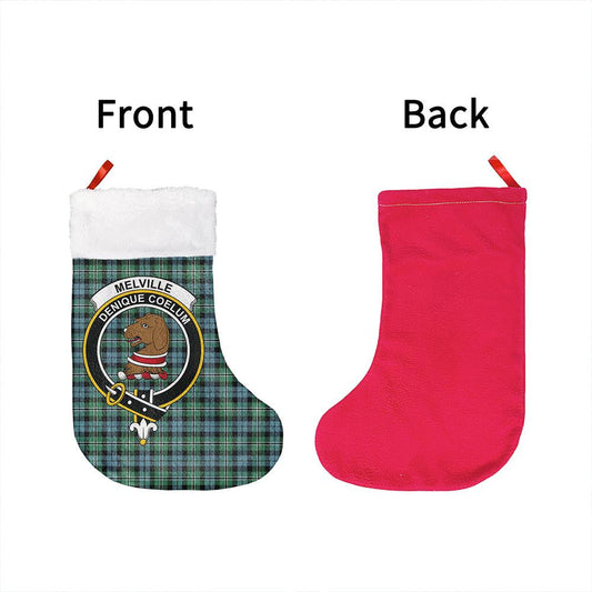 Melville Tartan Classic Crest Christmas Sock