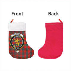 Cumming Modern Tartan Classic Crest Christmas Sock