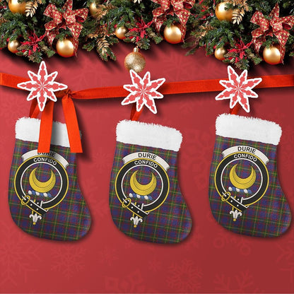 Durie Tartan Crest Christmas Sock