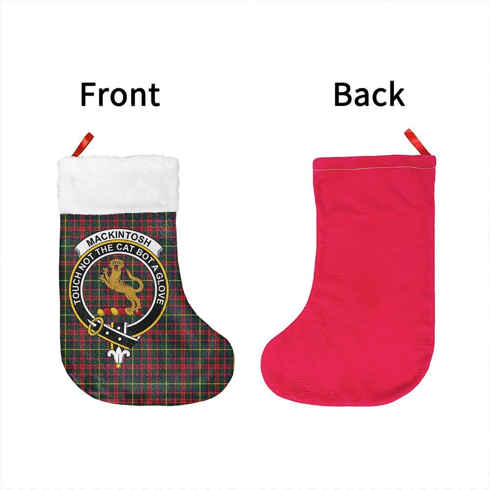 MacKintosh Hunting Modern Tartan Classic Crest Christmas Sock