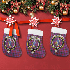 Montgomery Modern Tartan Classic Crest Christmas Sock
