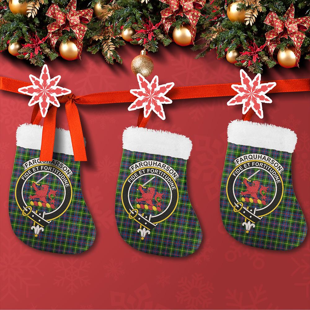 Farquharson Modern Tartan Classic Crest Christmas Sock