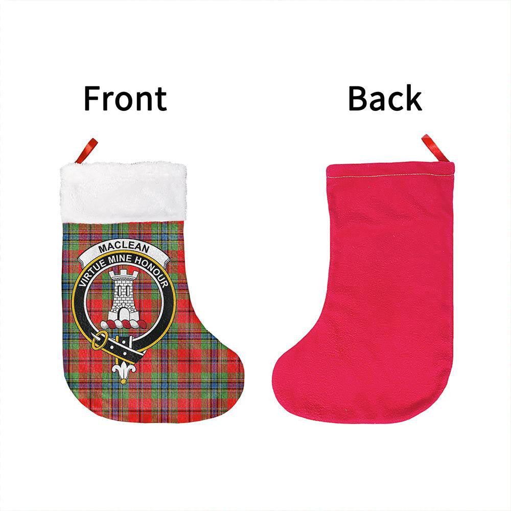 MacLean of Duart Modern Tartan Classic Crest Christmas Sock