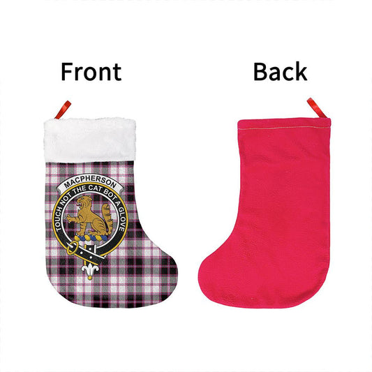 MacPherson Hunting Modern Tartan Classic Crest Christmas Sock