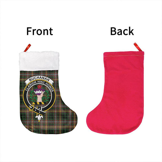 Buchanan Hunting Tartan Classic Crest Christmas Sock