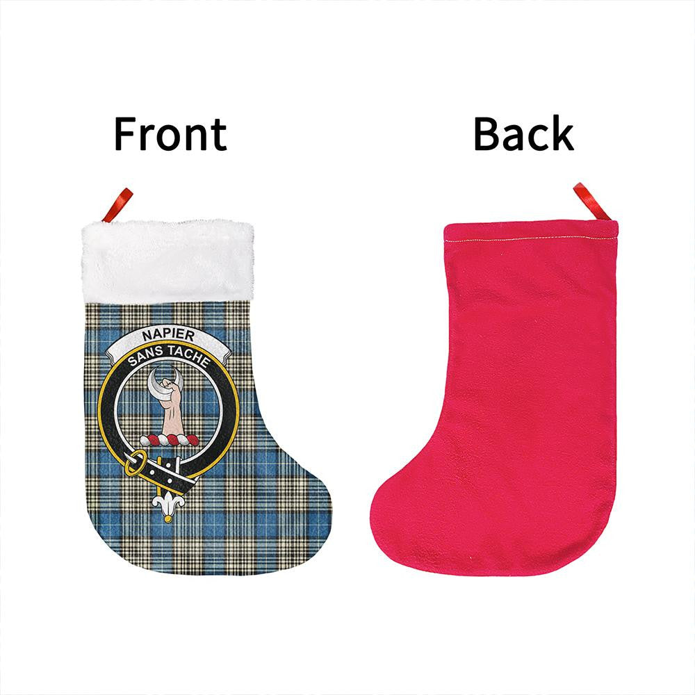 Napier Ancient Tartan Classic Crest Christmas Sock