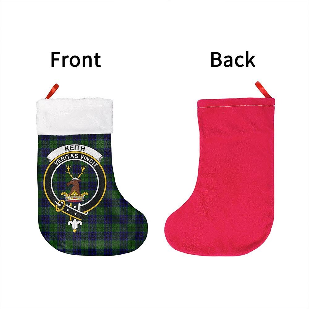 Keith Modern Tartan Classic Crest Christmas Sock