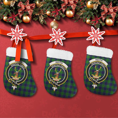 Keith Modern Tartan Classic Crest Christmas Sock