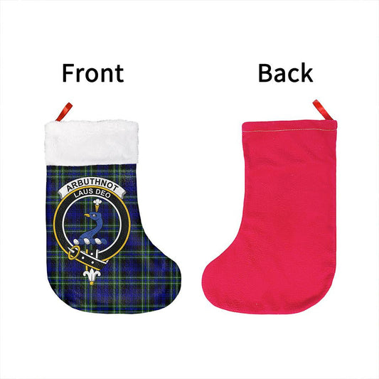 Arbuthnot Modern Tartan Classic Crest Christmas Sock
