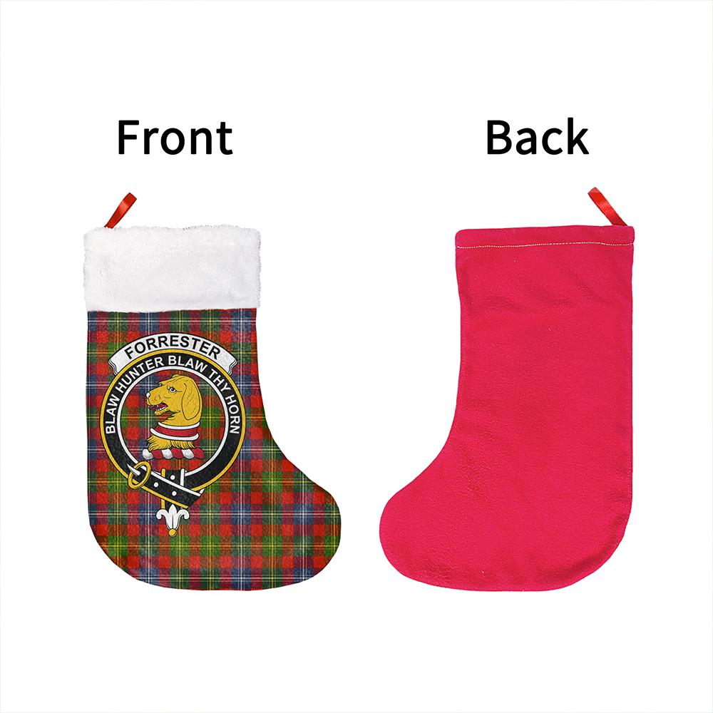 Forrester Tartan Classic Crest Christmas Sock