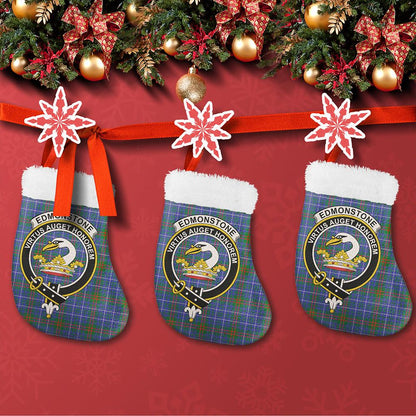 Edmonstone Tartan Classic Crest Christmas Sock