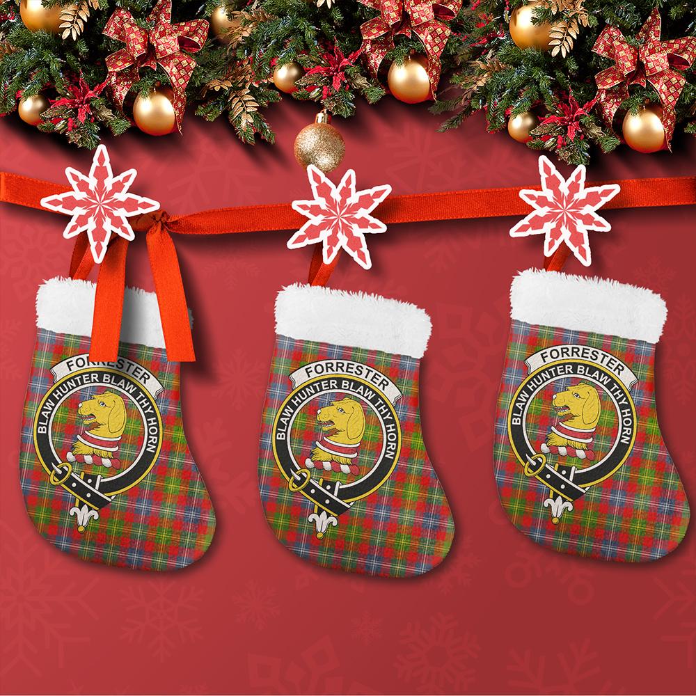 Forrester Tartan Classic Crest Christmas Sock