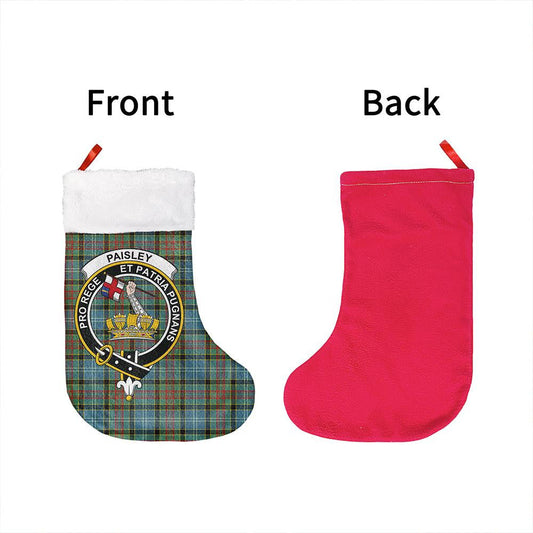 Paisley District Tartan Classic Crest Christmas Sock