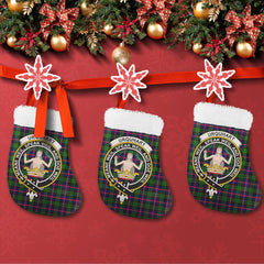 Urquhart Modern Tartan Classic Crest Christmas Sock