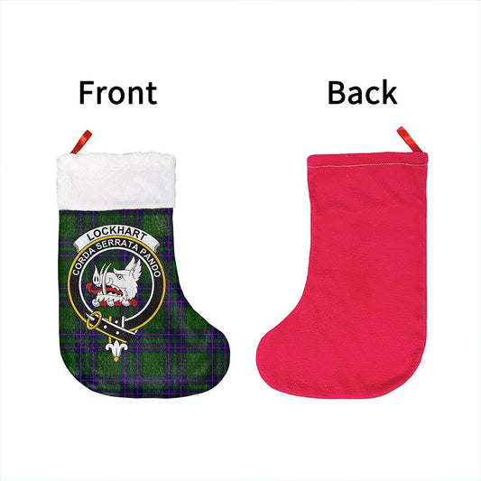 Lockhart Tartan Classic Crest Christmas Sock