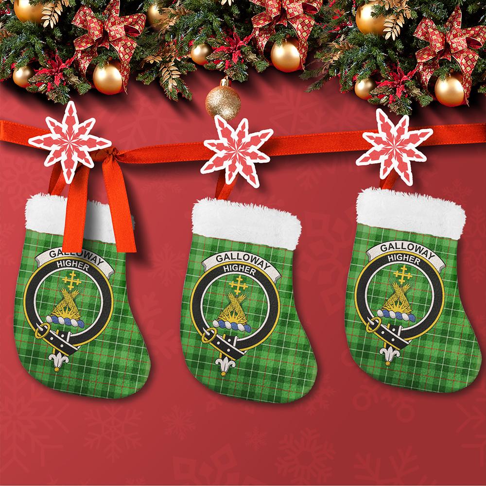 Galloway District Tartan Classic Crest Christmas Sock