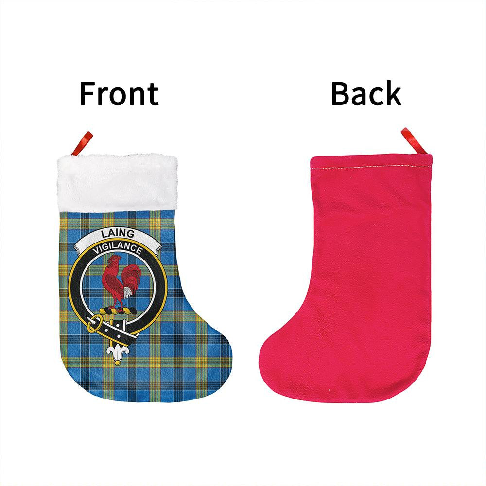 Laing Tartan Classic Crest Christmas Sock